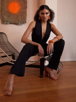 Sustainable UMY Jumpsuit - Solid Noir -Diarrablu sustainable umy jumpsuit solid noir 285835