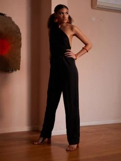 Sustainable UMY Jumpsuit - Solid Noir -Diarrablu sustainable umy jumpsuit solid noir 891960