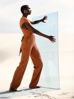 Sustainable UMY Jumpsuit - Solid Rust -Diarrablu sustainable umy jumpsuit solid rust 791939