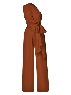 Sustainable UMY Jumpsuit - Solid Rust -Diarrablu sustainable umy jumpsuit solid rust 819850
