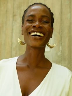 Twist Earrings - Gold Dipped -Diarrablu twist earrings gold dipped 813979