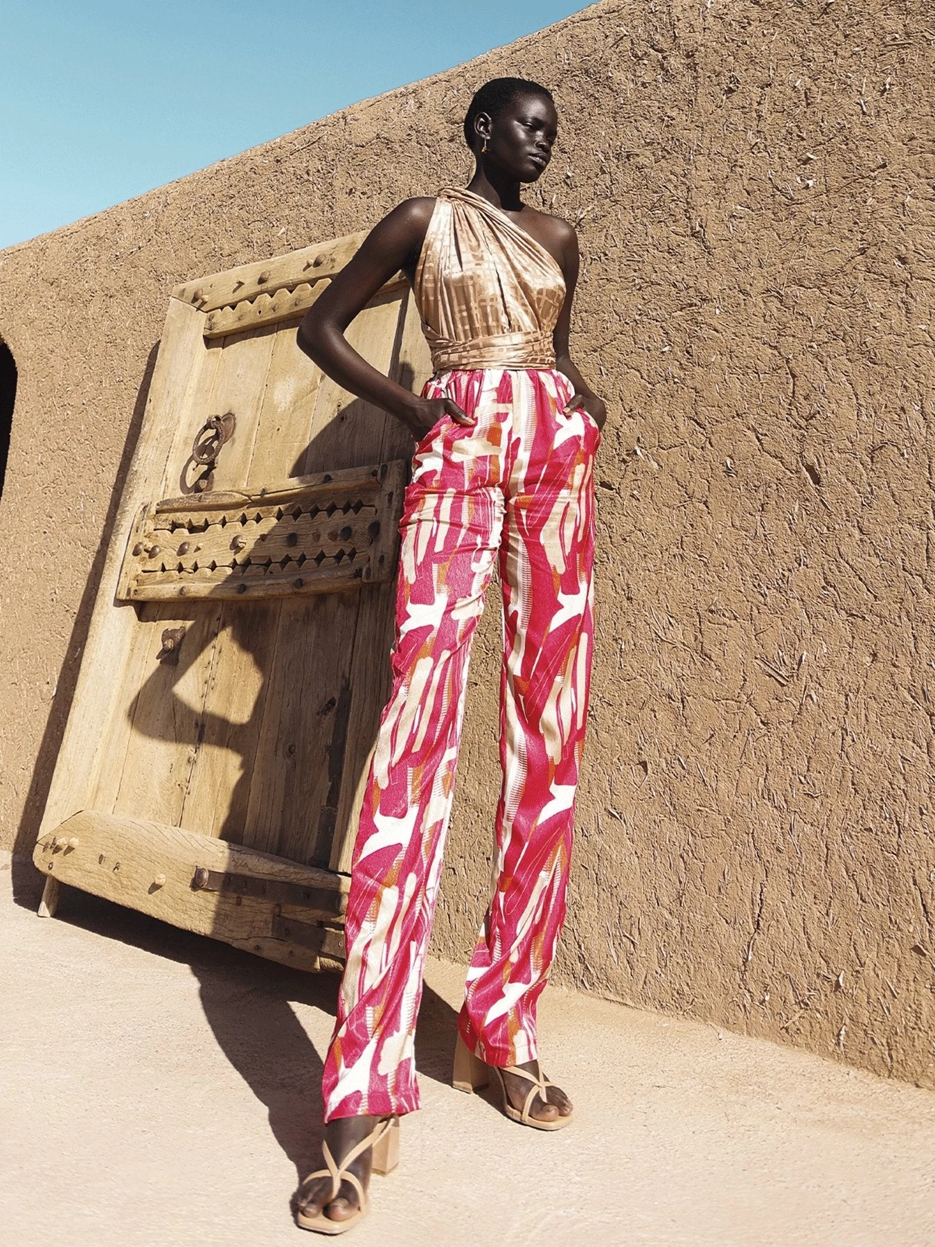 Umy Jumpsuit - Abstract Rose 3 Umy Jumpsuit - Abstract Rose