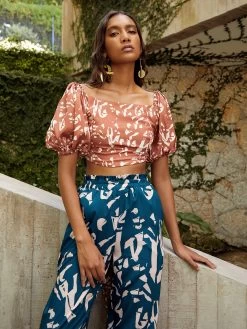 Zany Top - Batik Rose